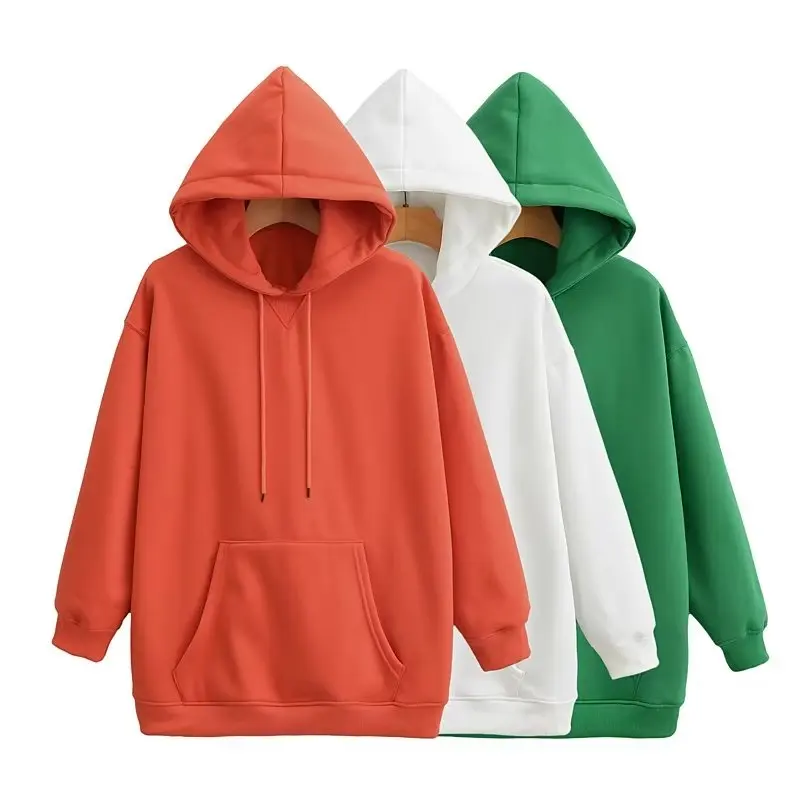 

Оранжевые женские толстовки с капюшоном, 3 цвета, зеленые, белые