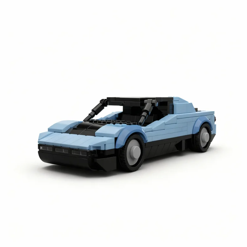 Фото 300 деталей MOC: Конструктор Bertone Runabout Barchetta Targa, идеи для сборки, кирпичики DIY, подарки на день рождения и Рождество для детей, игрушки №1