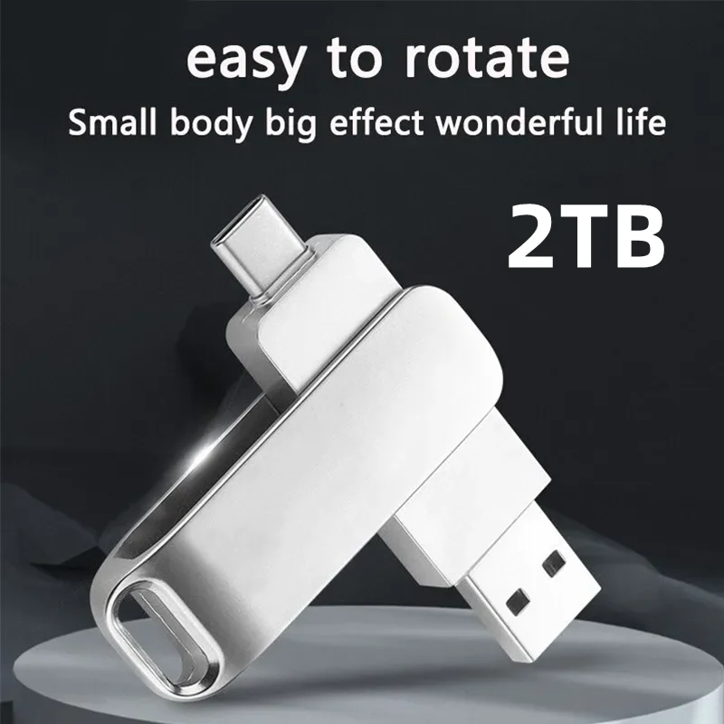 USB флэш-накопитель OTG металлический 3 0 объемом 1 ТБ 512 ГБ 128 высокоскоростной