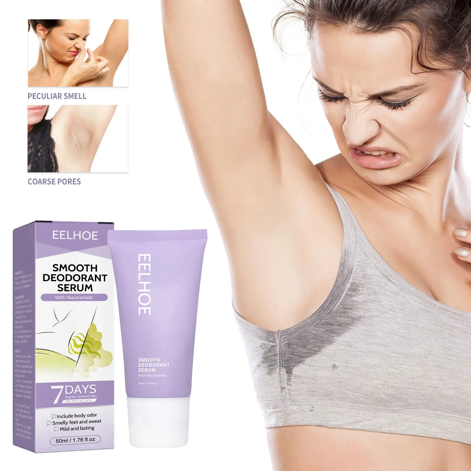 

Sweat Deodor Cream Antiperspirant Deodorant Armpit Refreshing Odor Lasting Aroma Beriberi Cleaning Underarm Bad Smell Cream 50ml