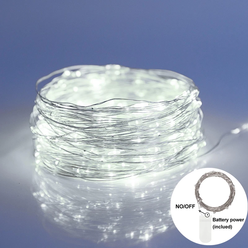 

Рождественские светодиодные гирлянды белые 10 метров