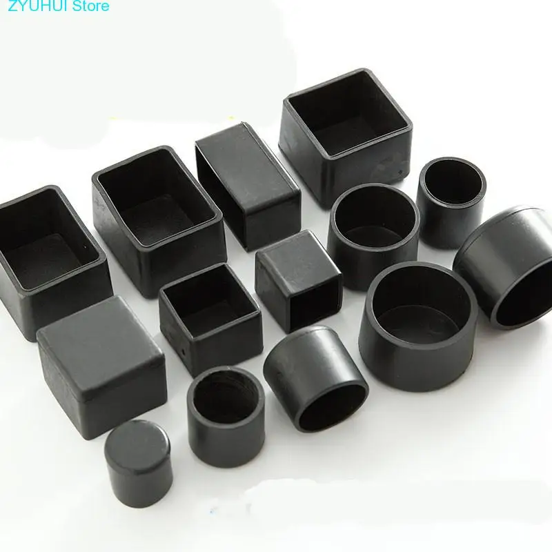 

4 шт., Нескользящие квадратные колпачки для мебельных ножек