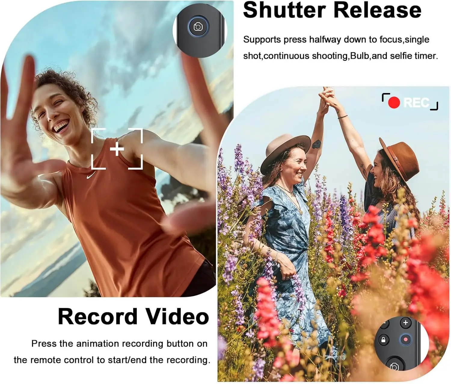 Фото AODELAN беспроводной Bluetooth пульт дистанционного управления для Fujifilm Fuji X-M5 XT50 X100VI X-S20 X-T5 X-T4 X-T3 X-T30II X-T30 X-S10 X-H2S X-H2 №2