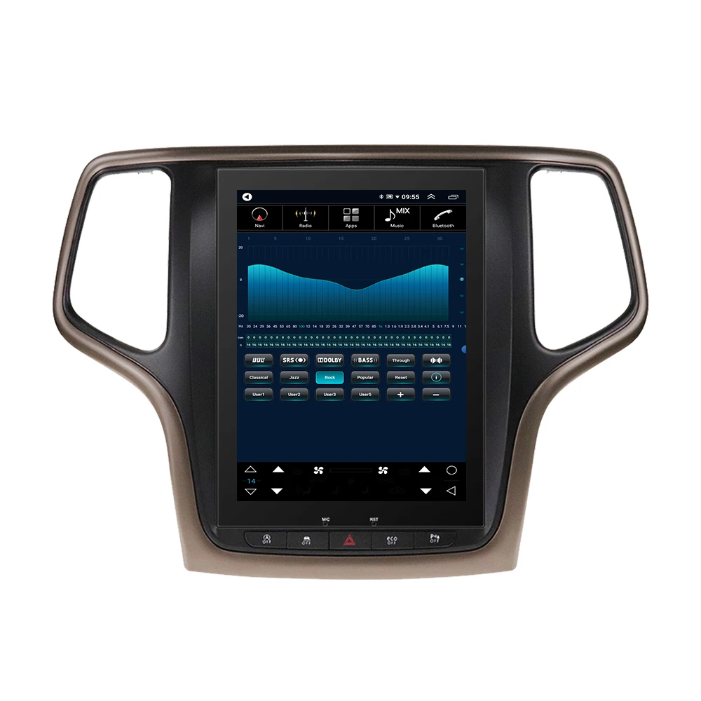 Для Jeep Grand Cherokee WK2 2014-2017 Android Tesla Style Автомобильная аудиосистема с GPS-навигацией для
