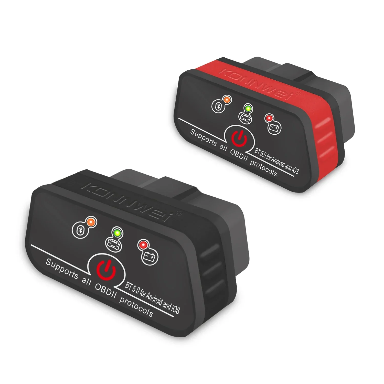 KONNWEI KW901 ELM327 V1.5 Bluetooth 5.0 OBD2 сканер для Android/IOS OBD 2 автомобильный диагностический