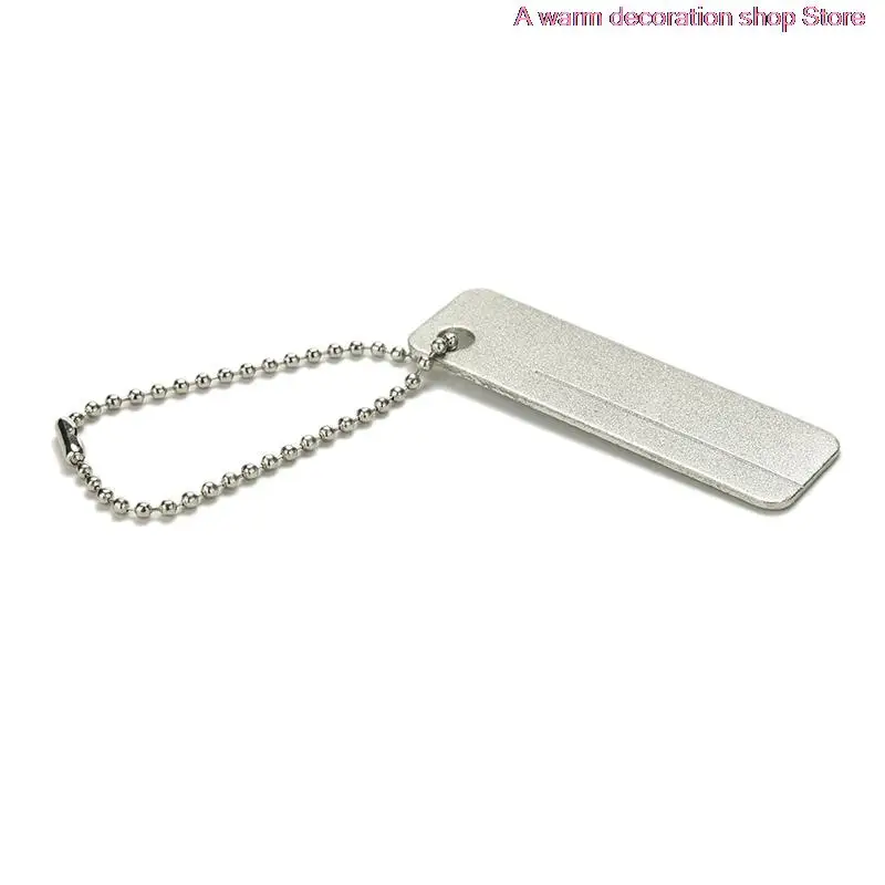 

Mini TOOL EDC Pocket Diamond Stone Sharpener Keychain Knife Fish Hook Finger Nail File Outdoor Camping Portable Sharpeners Tool