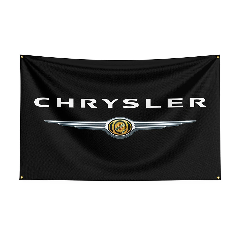 

90x150cm Chryslers Flag Polyester Printed Racing Car Banner For Decor1