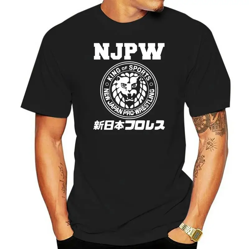 Футболка NJPW NEW PRO PURORESU с логотипом льва