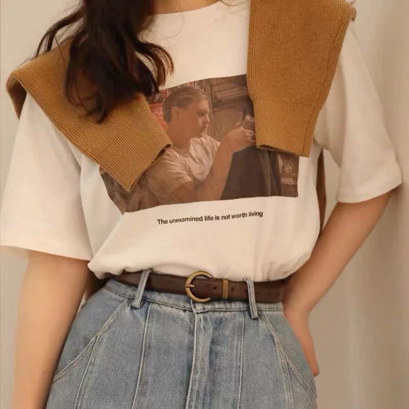 Женский ремень простой и универсальный модный Индивидуальный джинсовый в стиле