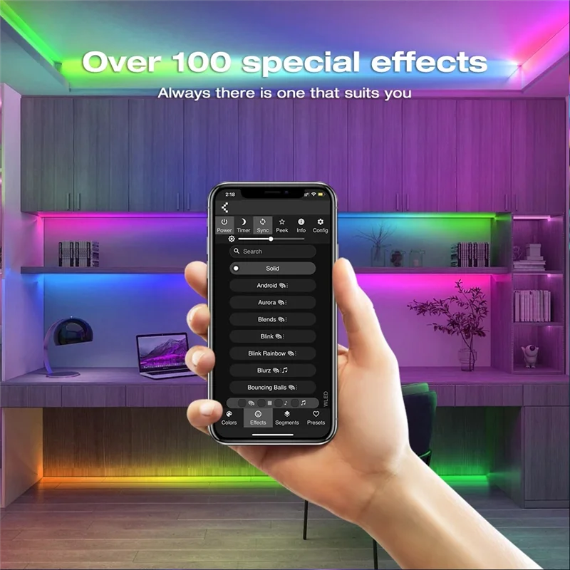 Фото Контроллер цифровых лент A37T-WLED RGB RGBW поддерживает WS2811 SK6812 SM16703P WS2812B APP Web MQTT и управление Homeassistan, Durab №4