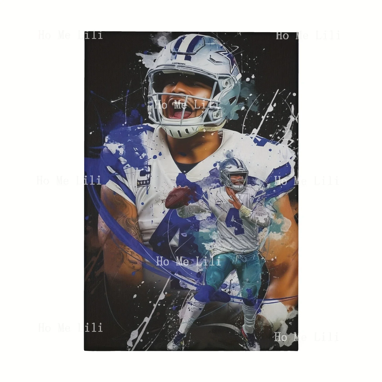 Современный абстрактный футбол спортивный пейзаж холст художественный постер