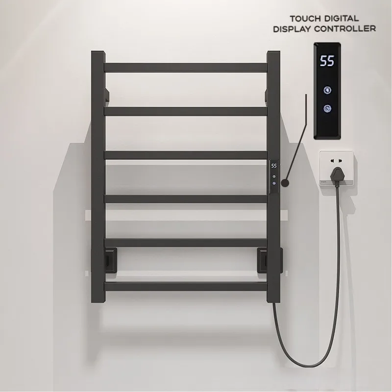 Rack Stainless Steel Heating Towel Drying Rack Antibacterial And Mite Removal Hidden Wire Bathroom Towel Heater