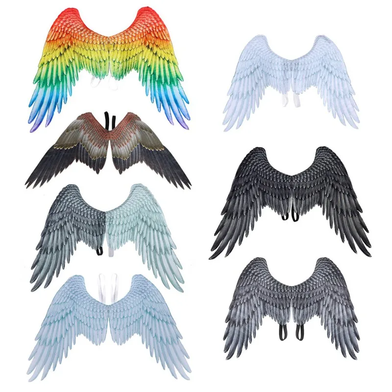 

2022 с крыльями ангела, детский, для Хэллоуина, с большими крыльями