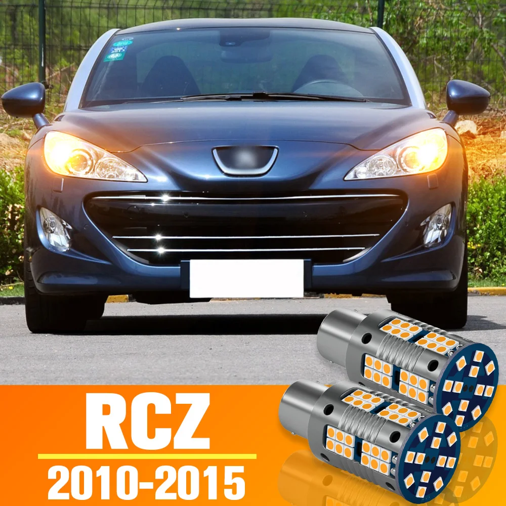 

2pcs LED Front Turn Signal Light Turning Bulb Accessories For Peugeot RCZ 2010-2015 2011 2012 2013 2014