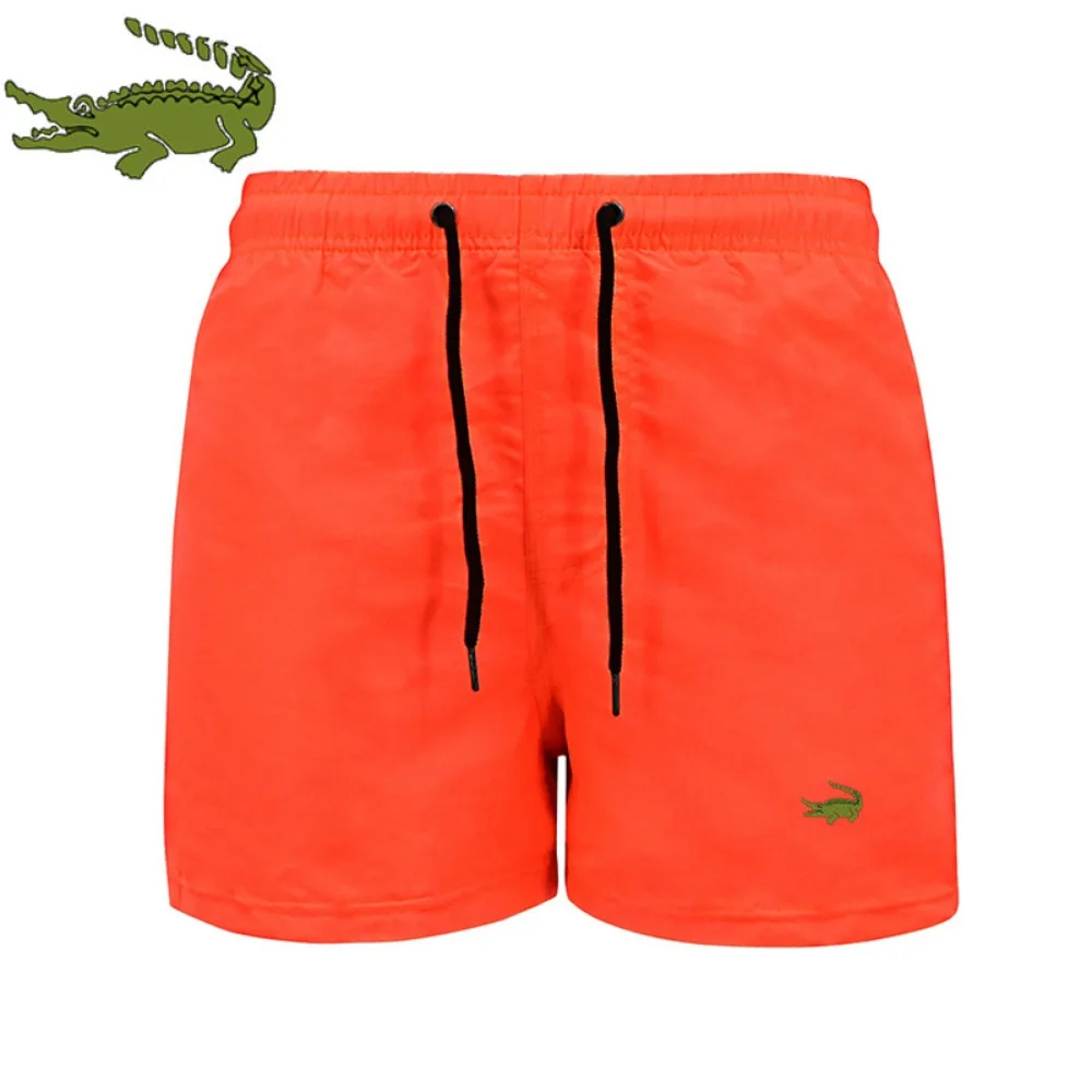 

Новые летние сексуальные плавки, горячие мужские пляжные шорты с вышивкой для купальников, сетчатая подкладка, быстросохнущие пляжные шариковые спортивные брюки