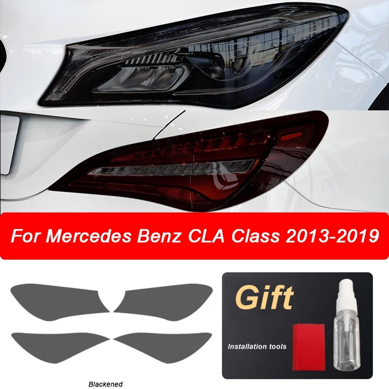 

Car Headlight Protective Film Taillight Black Transparent Sticker For Mercedes Benz CLA Class C117 X117 W117 C118 X118 AMG CLA45
