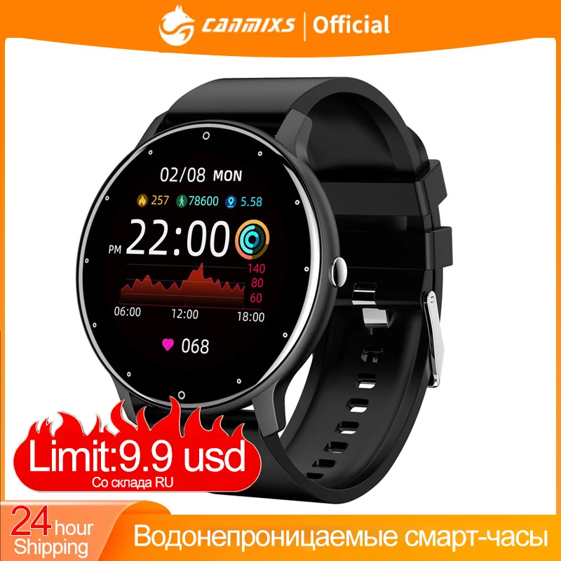 

CanMixs Smart Watch Men 2023 Sport Fitness Smartwatch Sleep Heart Rate Monitor Waterproof Watches For IOS Android free shipping