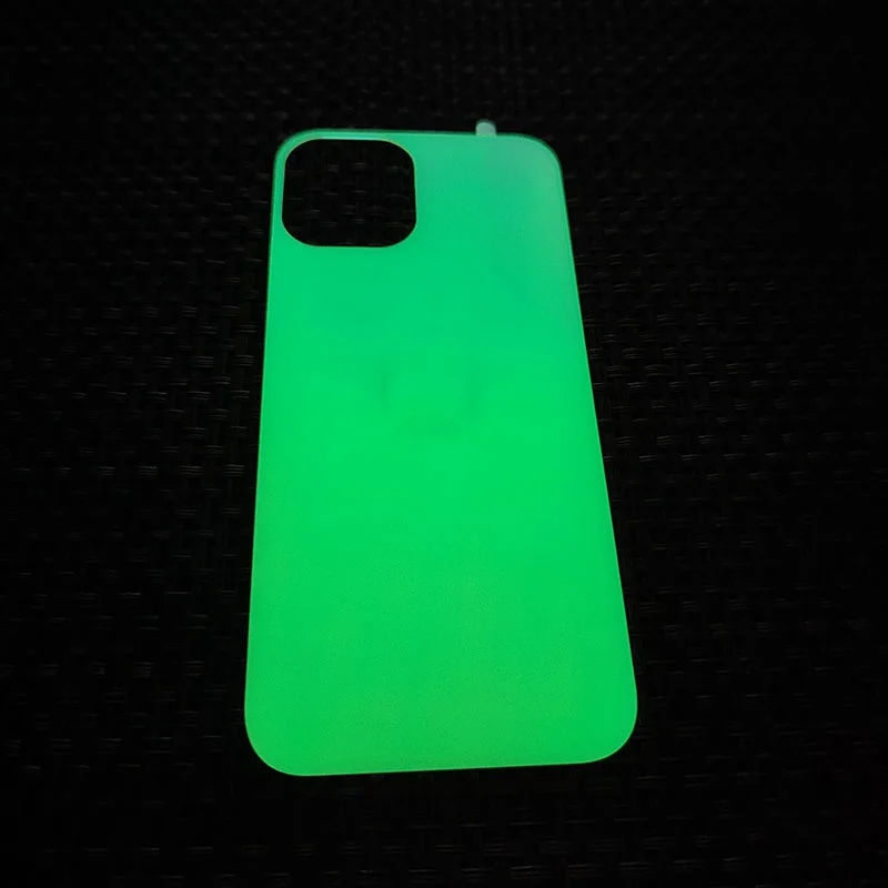 Glow in the Dark Tempered Glass for iPhone 13 12 11 Pro Max X XS XR Luminous Back Screen Protector Rear Protective Film Cover images - 6