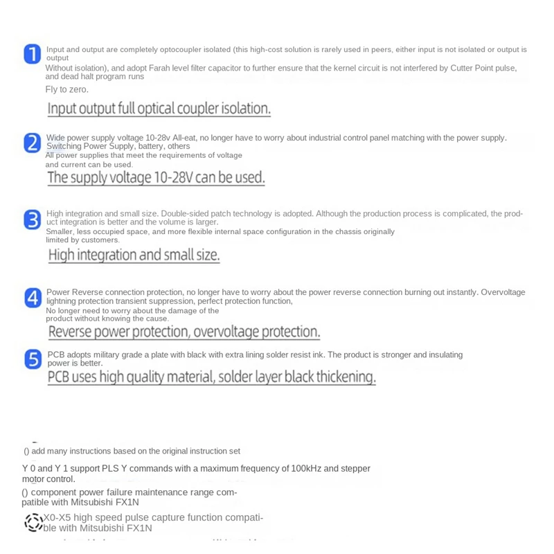 1 компл. Модуля задержки FX1N-10MR PLC плата промышленного управления + чехол