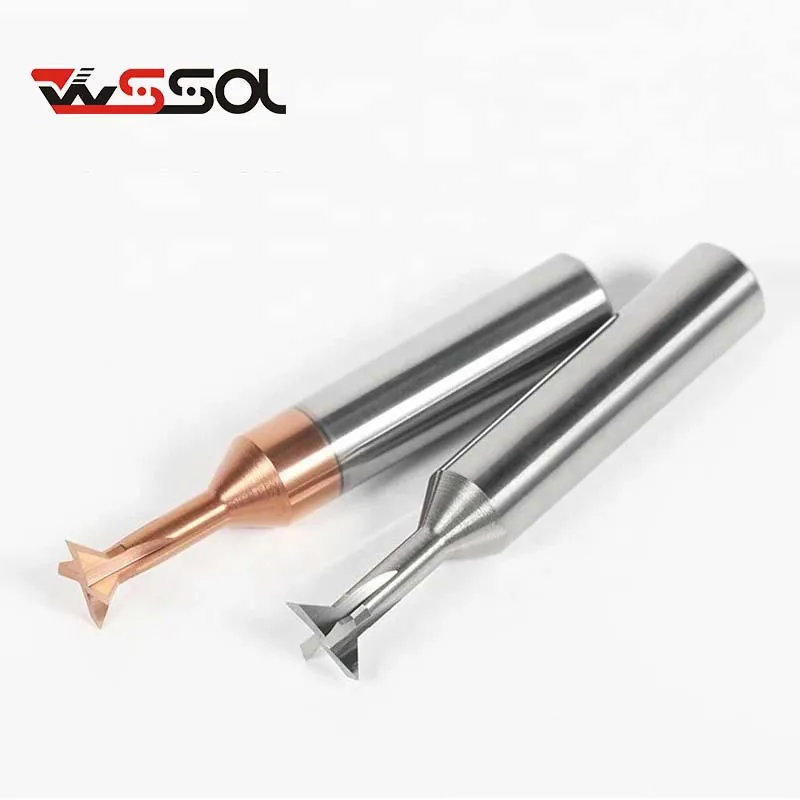 Концевая фреза HRC60 твердосплавная с вольфрамовым покрытием 4 края ласточкин