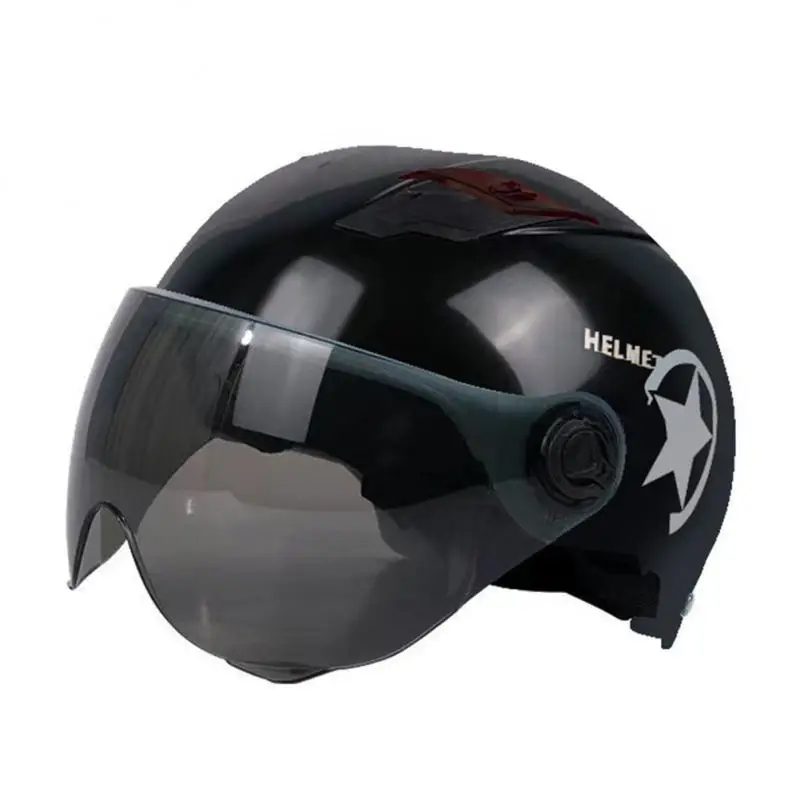 

Шлем для взрослых, всесезонный шлем для электромобиля, унисекс, на аккумуляторе, летняя Солнцезащитная защита для мотоцикла