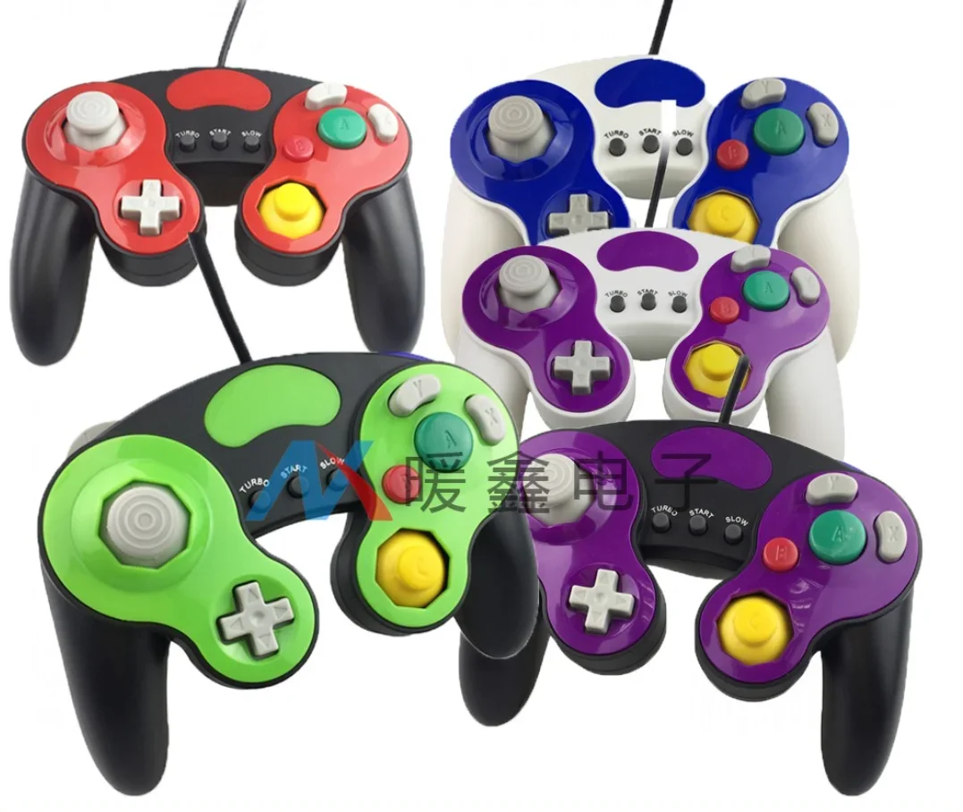 Фото Винтажный контроллер Gamecube, проводной ручной джойстик для Nintendo GameCube, геймпад NGC Controle №2