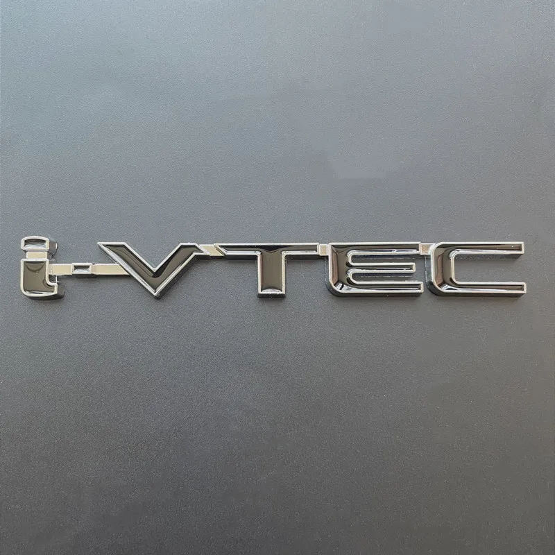 Фото 3D металлические буквы I VTEC для автомобилей Honda City, Civic, Accord, Jazz, CRV, наклейка на багажник, эмблема I VTEC, логотип IVTEC, аксессуары №5