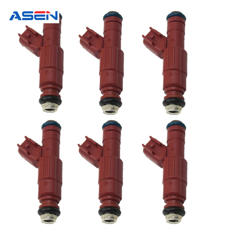 

6PCS Car Fuel Injectors Nozzle 0280156161 3S4G-AB 812-12128 For Jeep Cherokee Liberty Wrangler Ford Mustang Focus