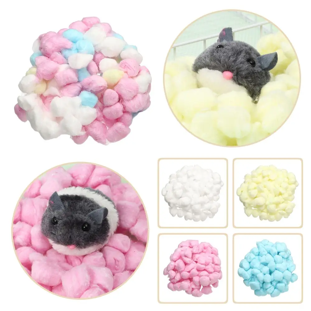 

Colorful Supplies Mouse House Filler Supply Small Animals Keep Warm Cute Cage Thermal Products Cotton Ball Cotton