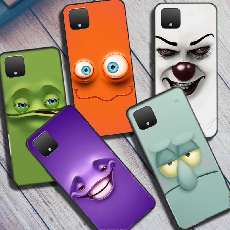 Чехол с забавным лицом для Google Pixel 4 XL, задняя крышка телефона для Google Pixel4XL 4 XL Pixel4 Pixel 4XL, чехол s, мягкие бамперы, чехол s, чехлы