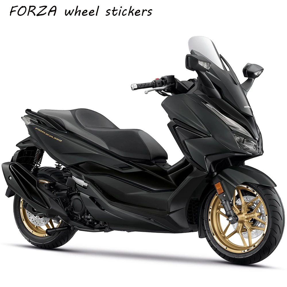 New 12 Strips Reflective Motorcycle Decal Rim Waterproof Wheel Sticker Decorative Shapes for HONDA FORZA 250 350 125 300