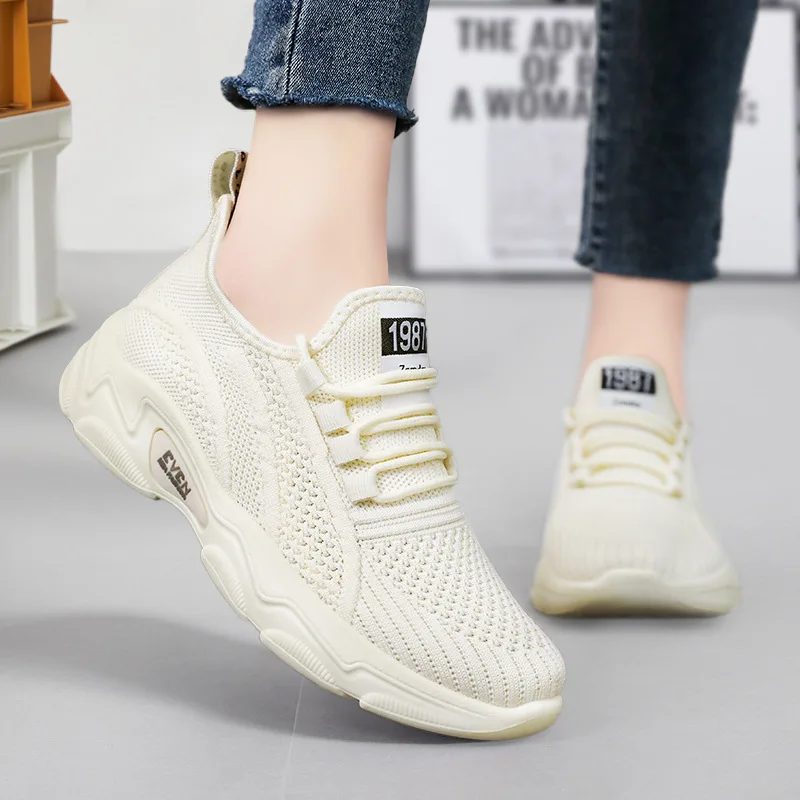 Women's Breathable Non-slip Platform Fashion 2023 New Casual Shoes Korean Running Shoes Sneakers Shoes for Women
