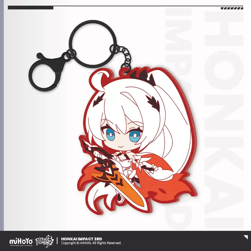 Фото Sunsyea Honkai Impact 3-й официальный товар miHoYo, оригинальный подлинный силиконовый брелок в версии Q, брелок Herrscher of Human №5