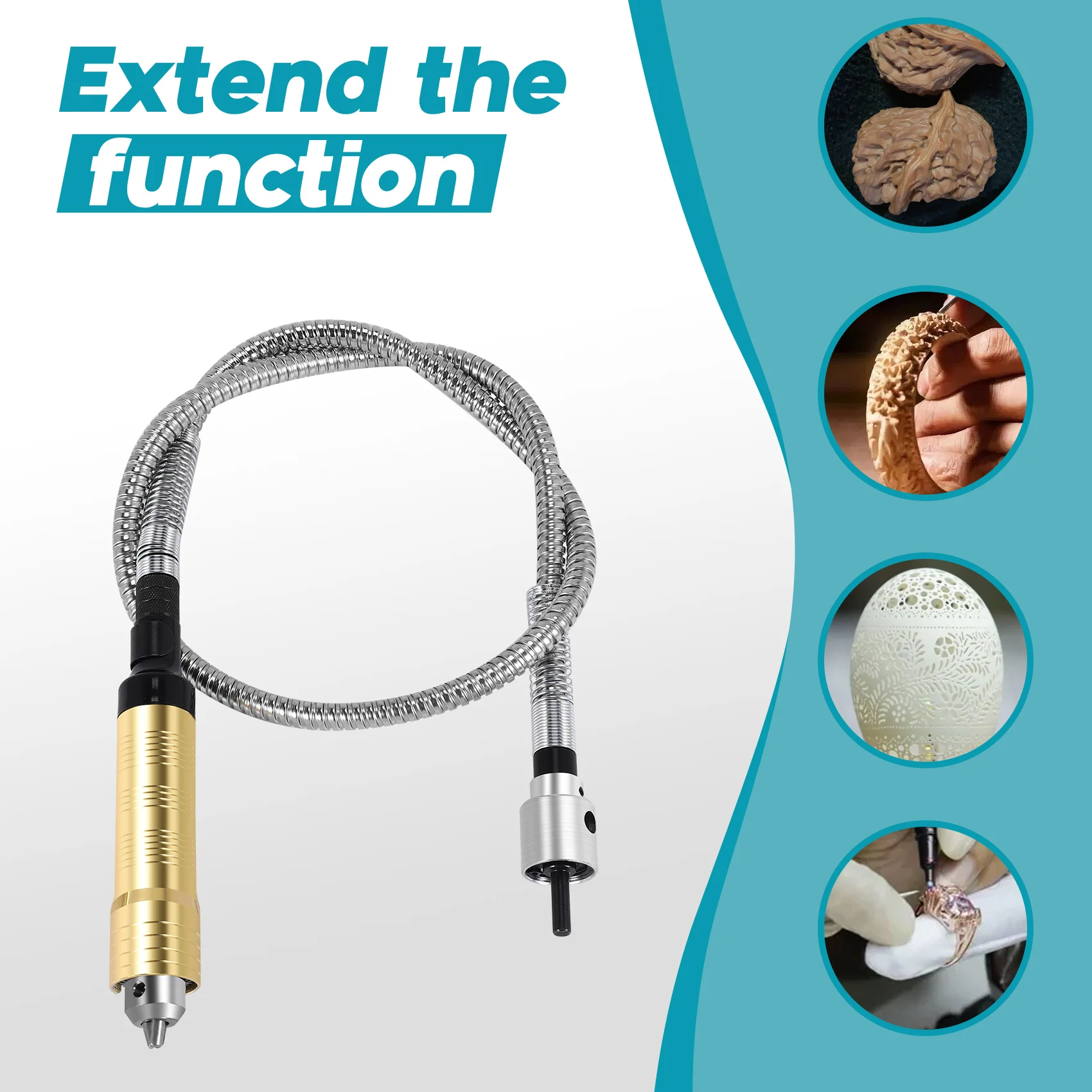 Роторный шлифовальный инструмент гибкий вал с наконечником 0 3-6 5 мм для