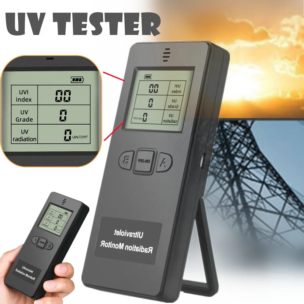 

UV Tester UV Ultraviolet Intensity Detector Illuminance Meter Solar Lamps And Lanterns Ultraviolet Radiation Test Tool 2023 New