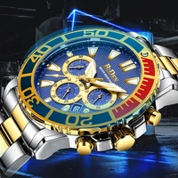 new business mens watches top fashion waterproof dive sport watch 24 hours chronograph steel automatic date calendar aaa clocks