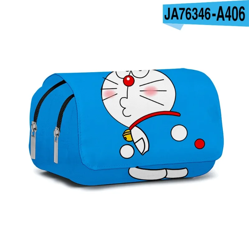 Doraemon мультфильм большой емкости пенал аниме портативный холст двухслойный пенал канцелярские школьные принадлежности сумка для ручек (art.: 3920cd9c7cecd) - 3920cd9c7cecd