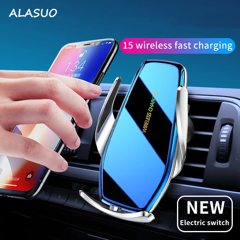 

Magnetic Phone Holder In Car Universal 15W Fast QI Wireless Charging Magnet Mount for iPhone 13 11 xr x xiaomi huawei samsung s9