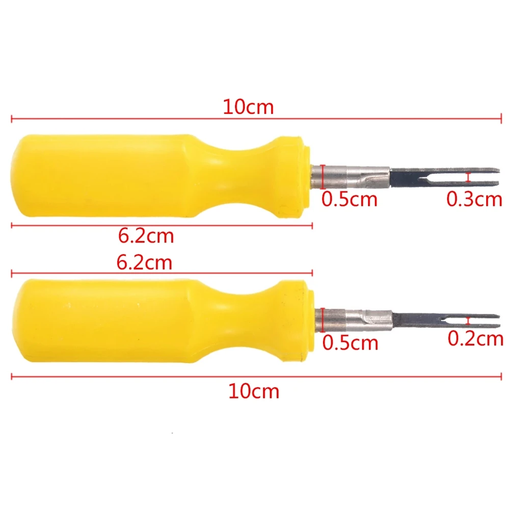 

Accessories Hot Car Terminal Removal Tool Extractor 2 Pcs Crimp Connector Pin Repair Release Pin Stianless Steel