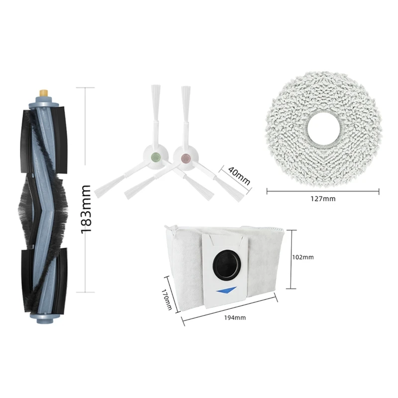 18 шт. для Ecovacs Deebot T20/T20MAX/T20PRO/X1 OMNI/T10 Omni/Turbo пылесос основная боковая щетка мешок пыли