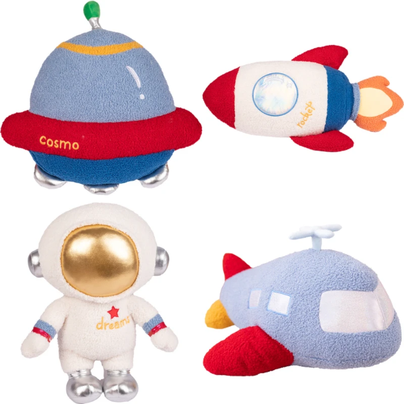 

Simulation Space Series Plush Toys Astronaut Spaceman Spacecraft Airplane Stuffed Plush Doll Sofa Pillow Boys Kids Birthday Gift