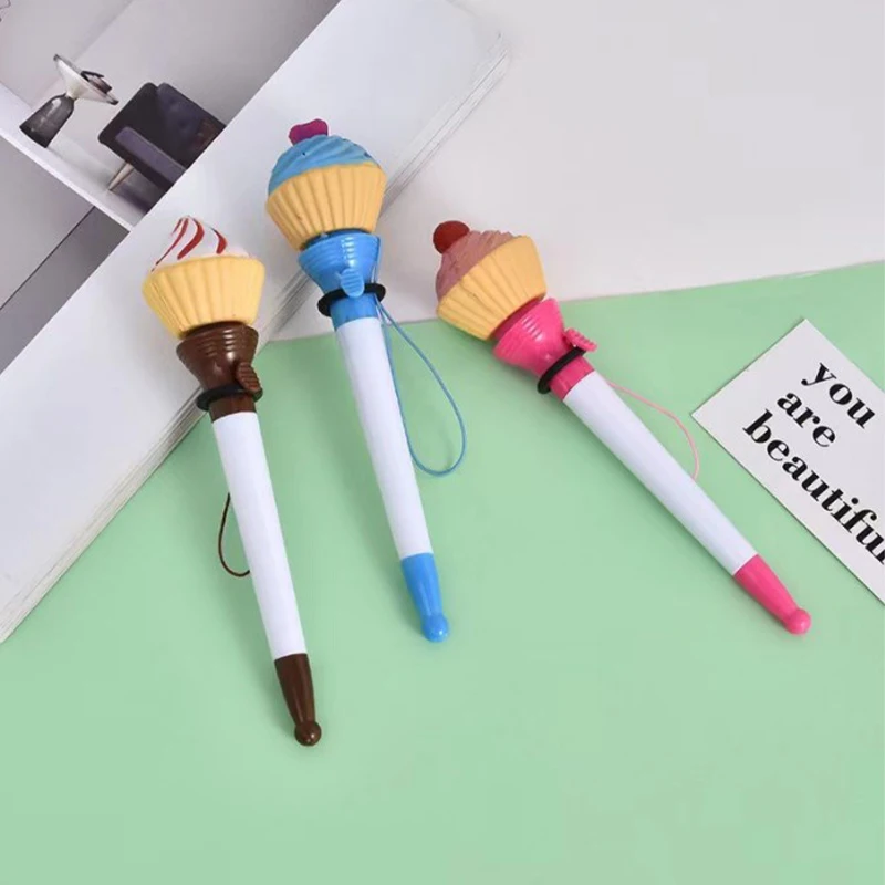 

1 Pcs Kawaii Stationery Pen Cute Ice Cream Student Needle Gel Pen Cartoon 0.5mm Water Pen Papelaria