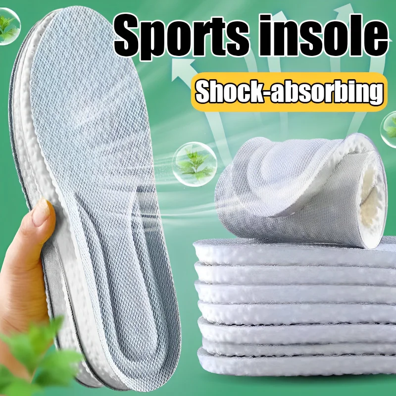 

Soft Memory Foam Insoles Sport Support Sole Insert Feet Care Shoe Pad Mesh Breathable Orthopedic for Women Men Running Insoles
