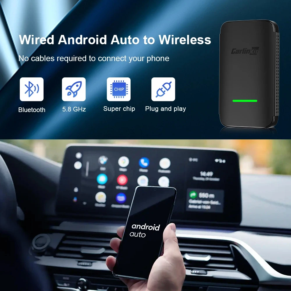 CarlinKit A2A Android автомобильный беспроводной адаптер, Android Ai Box  Waze Spotify для 98%, автомобильное подключение, Музыкальная карта,  Bluetooth 5,0 | AliExpress