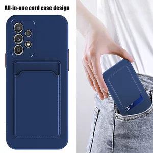 candy color soft silicone wallet card holder phone case for oppo f19 find x3 lite realme 9 8 pro plus 9i v25 8i c21 c20a cover free global shipping