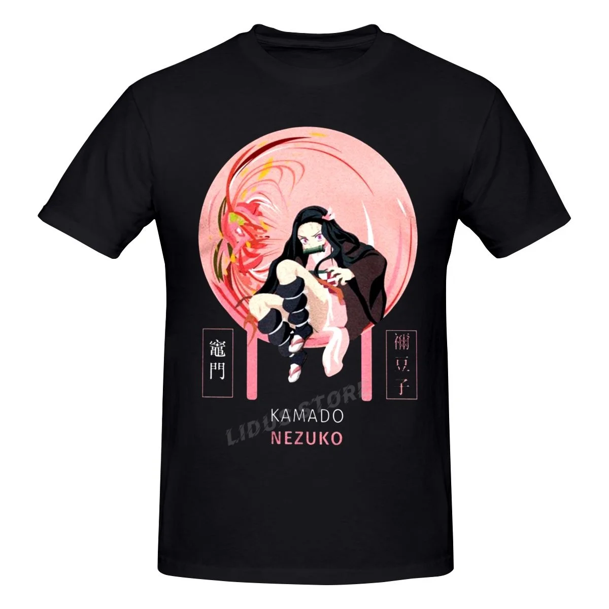 

2022 Fashion Leisure Nezuko Demon Slayer Kimetsu No Yaiba T-shirt Harajuku Streetwear 100% Cotton Graphics Tshirt Brands Tee Top