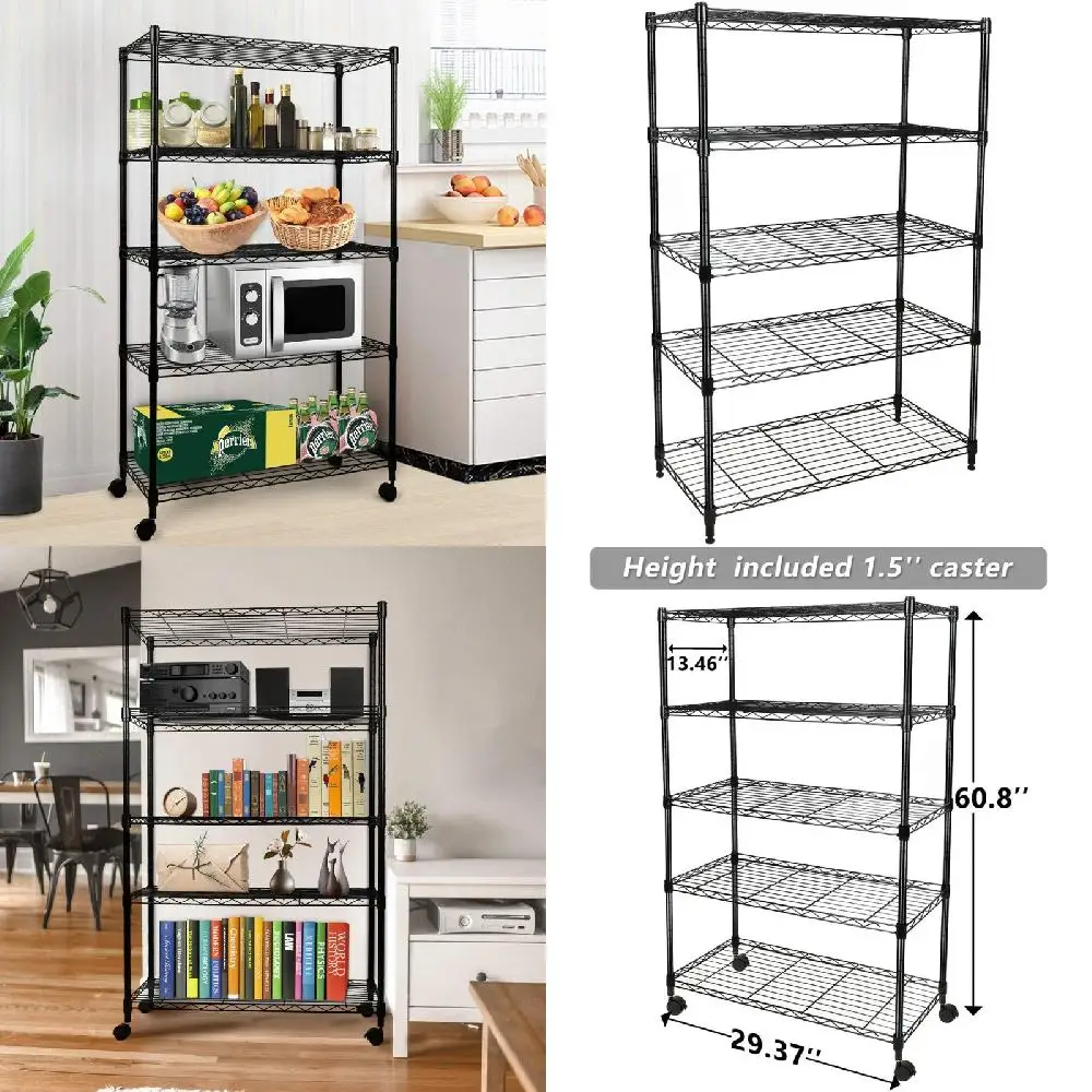 

Durable & Portable Bathroom Organizer Storage Shelves Shelving Accessories