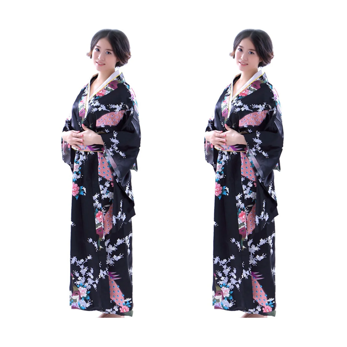 

2x Japanese Dresses Traditional Kimono Japanese Traditional Costume Kimono Halloween Costume Japanese House Robe