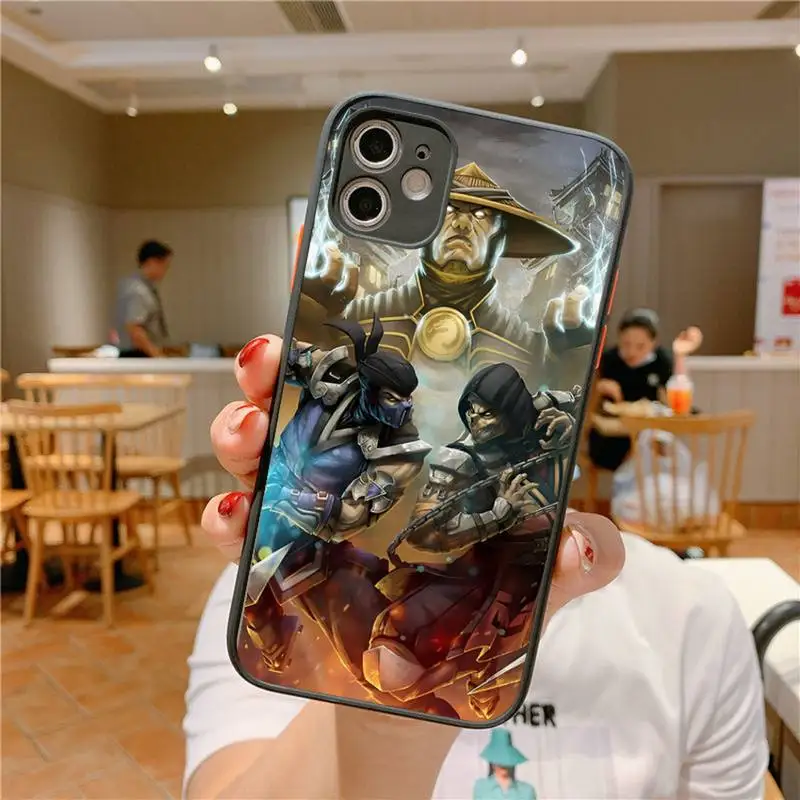Mortal Kombat Phone Case for iPhone 14 11 12 13 Mini Pro Max 8 7 Plus X XR XS MAX Translucent Matte Cover