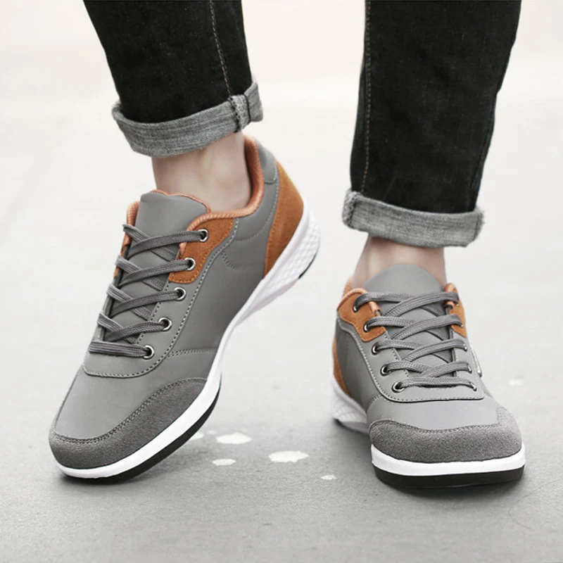 Xiaomi SALUDAS Men Leather Casual Shoes Lightweight Golf Shoes Waterproof Outdoor Running Sneakers Soft White Tennis Shoes Men